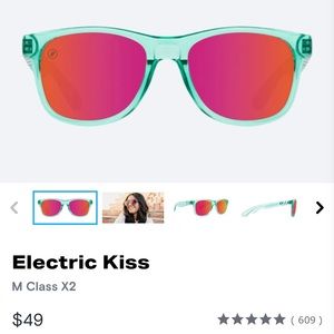 Worn Once! Blenders Sunglasses Electric Kiss!